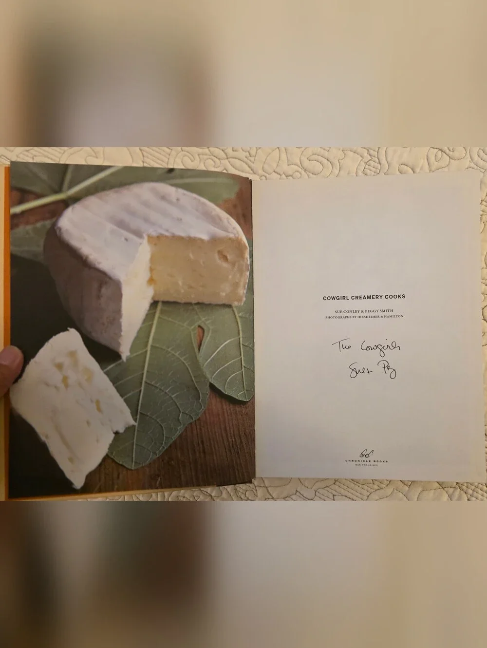 SIGNED Cowgirl Creamery Cooks Cookbook Sue Conley Peggy Smith Hardcover
